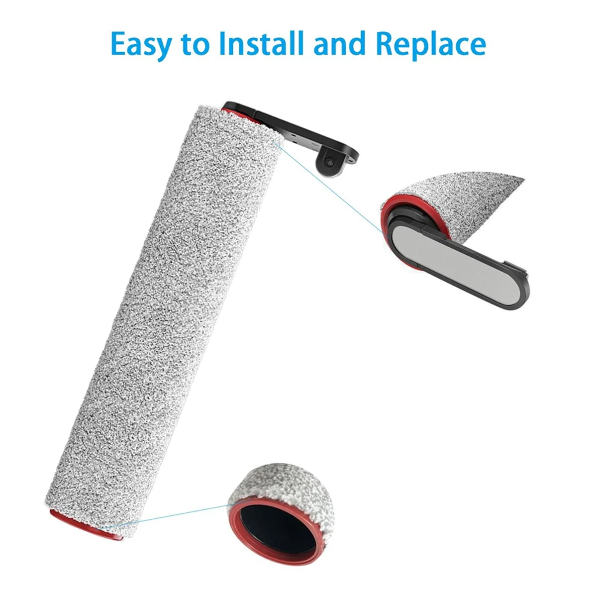 Juego de 6 unidades de filtro HEPA de cepillo de rodillo de repuesto para Dreame H12 Pro /M13Beta/H12 Pro Plus, accesorios para máquina de lavado de suelo