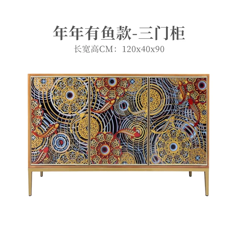 

Designer porch cabinet modern simple decoration light luxury locker