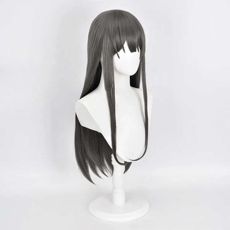 Boy With A Pig's Head In His Youth Won't Dream Of The Wig Of The Cosplayer School Senior Maki Who Looks Like A Real Human Scalp.