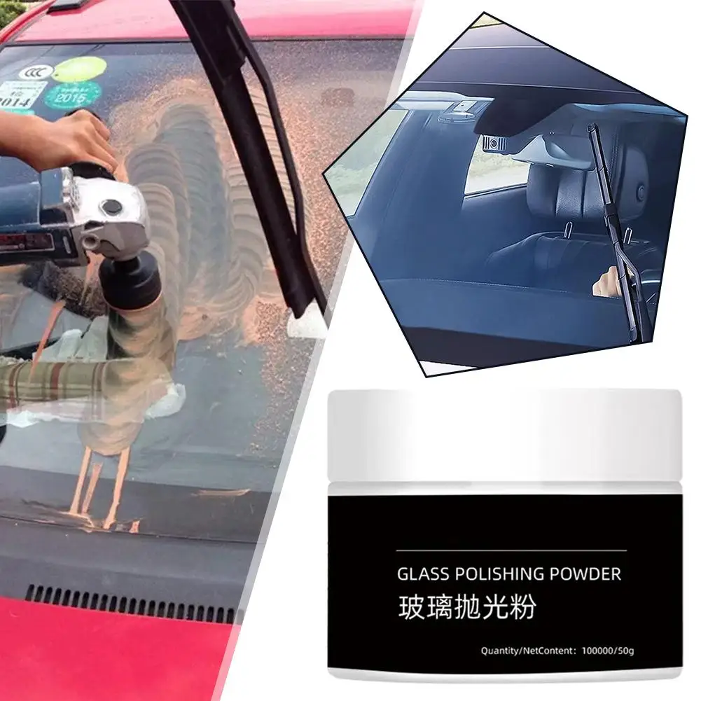 Car Window Polishing Car Oil Film Remove Car Windscreen Powder Film Cleaning Cerium Removal Glass Oxide Polish Oil Powder O8I2