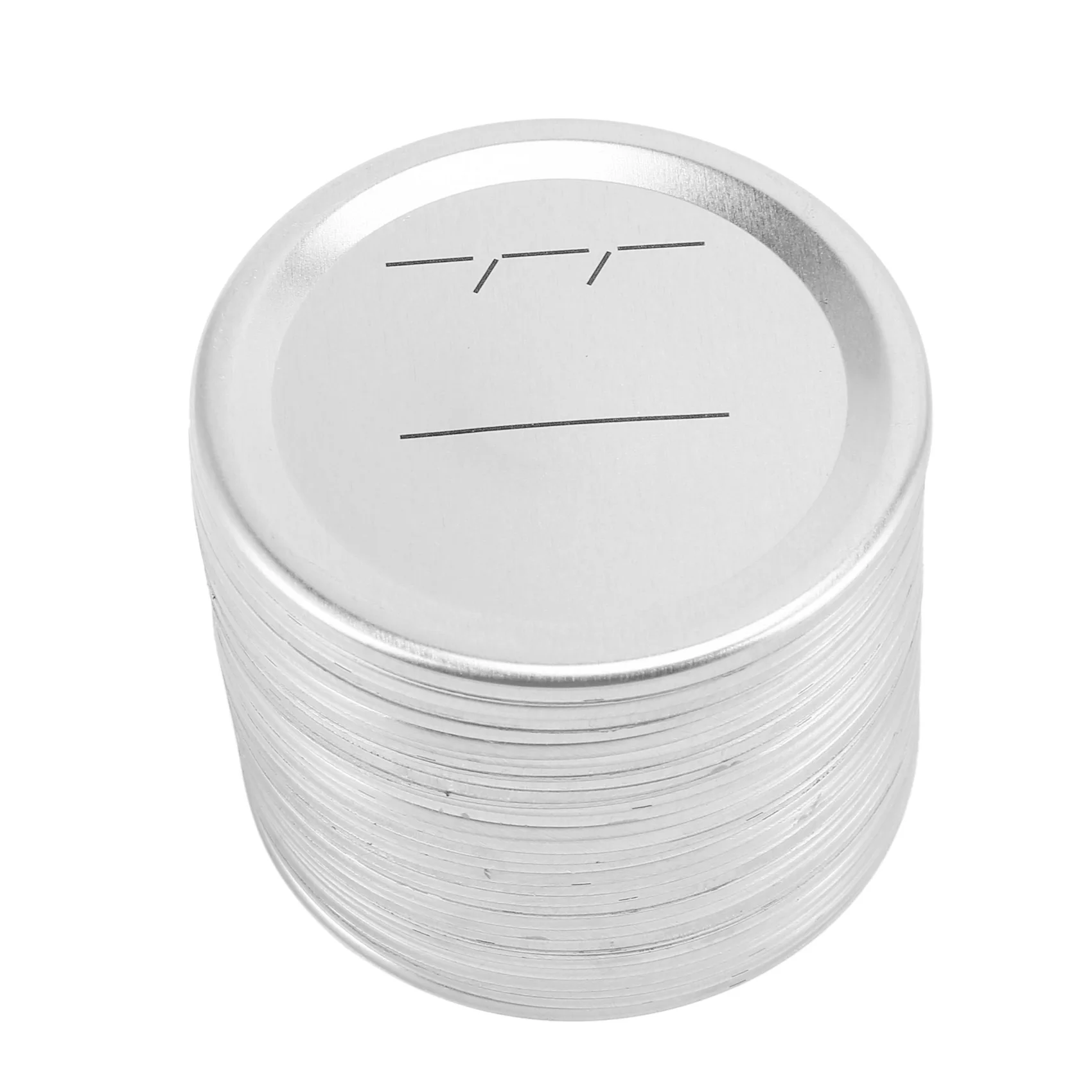 A13M Canning Lids Regular Mouth for Ball/Kerr Jars, Split-Type Metal Jar Lids with Silicone Seals, Silver, 36 PCS