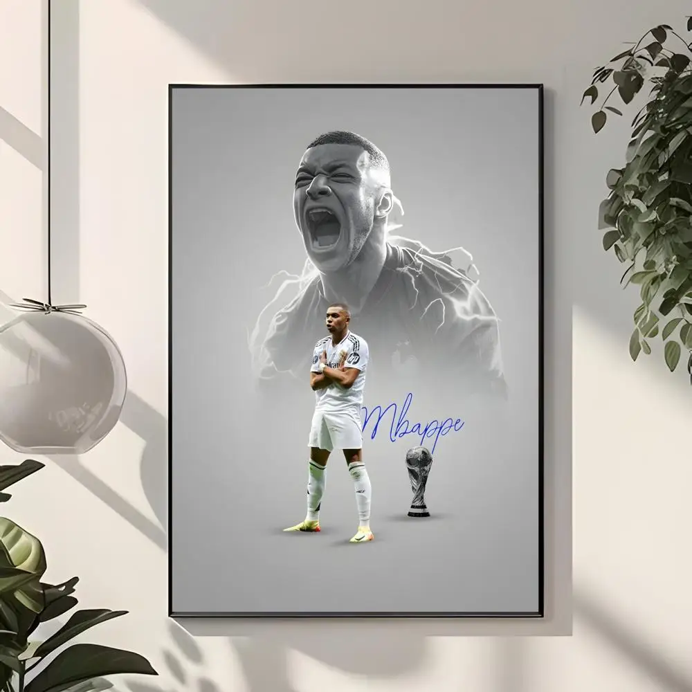 Sports Athlete Football Player K-Kylian Mbappe Poster  Classic Home Interior Design & Modern Wall Decor Art Collection
