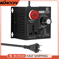 AC 220V 4000W Compact Variable Voltage Controller Portable Speed Temperature Voltage Regulator Light Voltage Adjuatable Dimmer