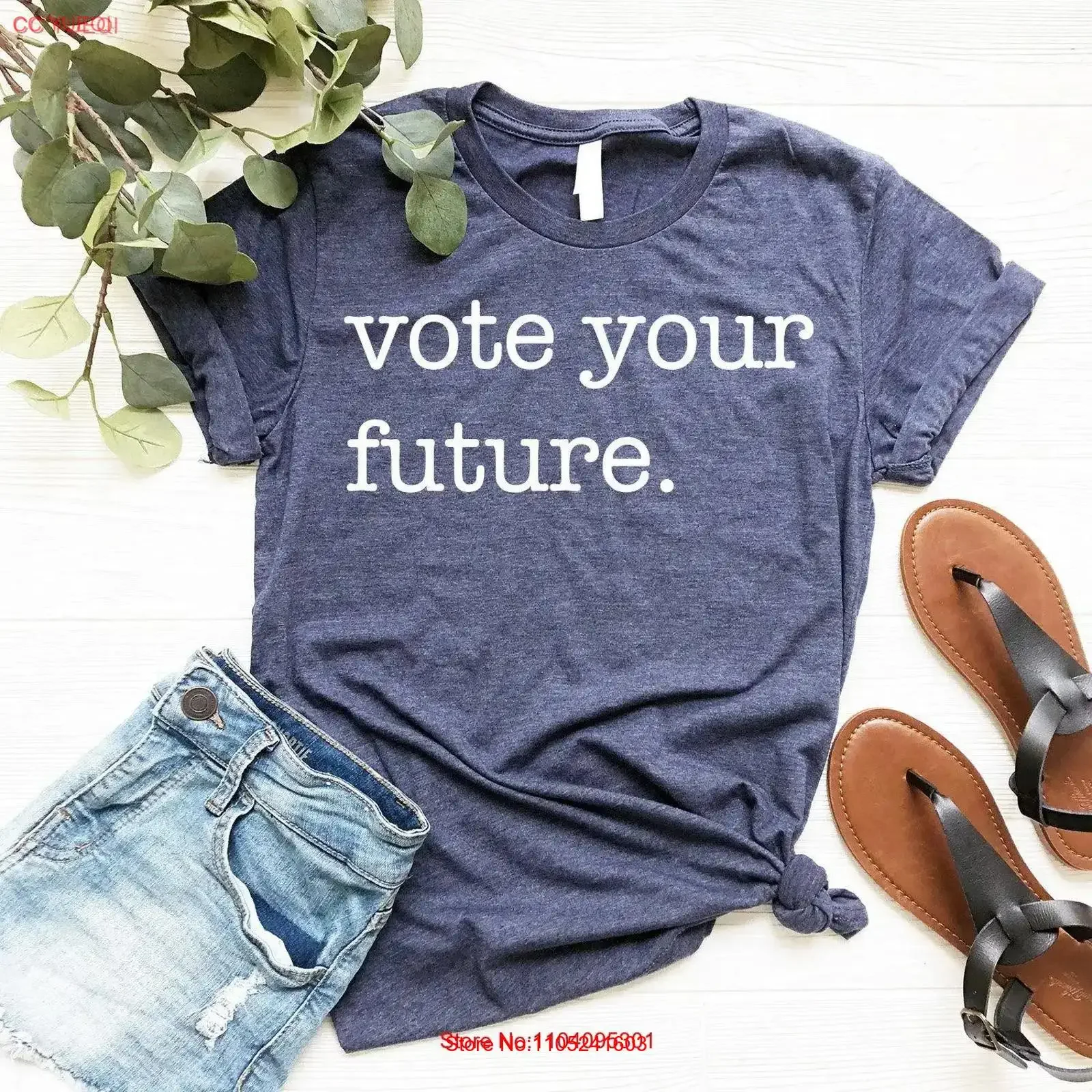 Vote T Shirt Your Future Politics Voting Registration Voter Counts vintage Washed Unisex Breathable Versatile Soft streetwear