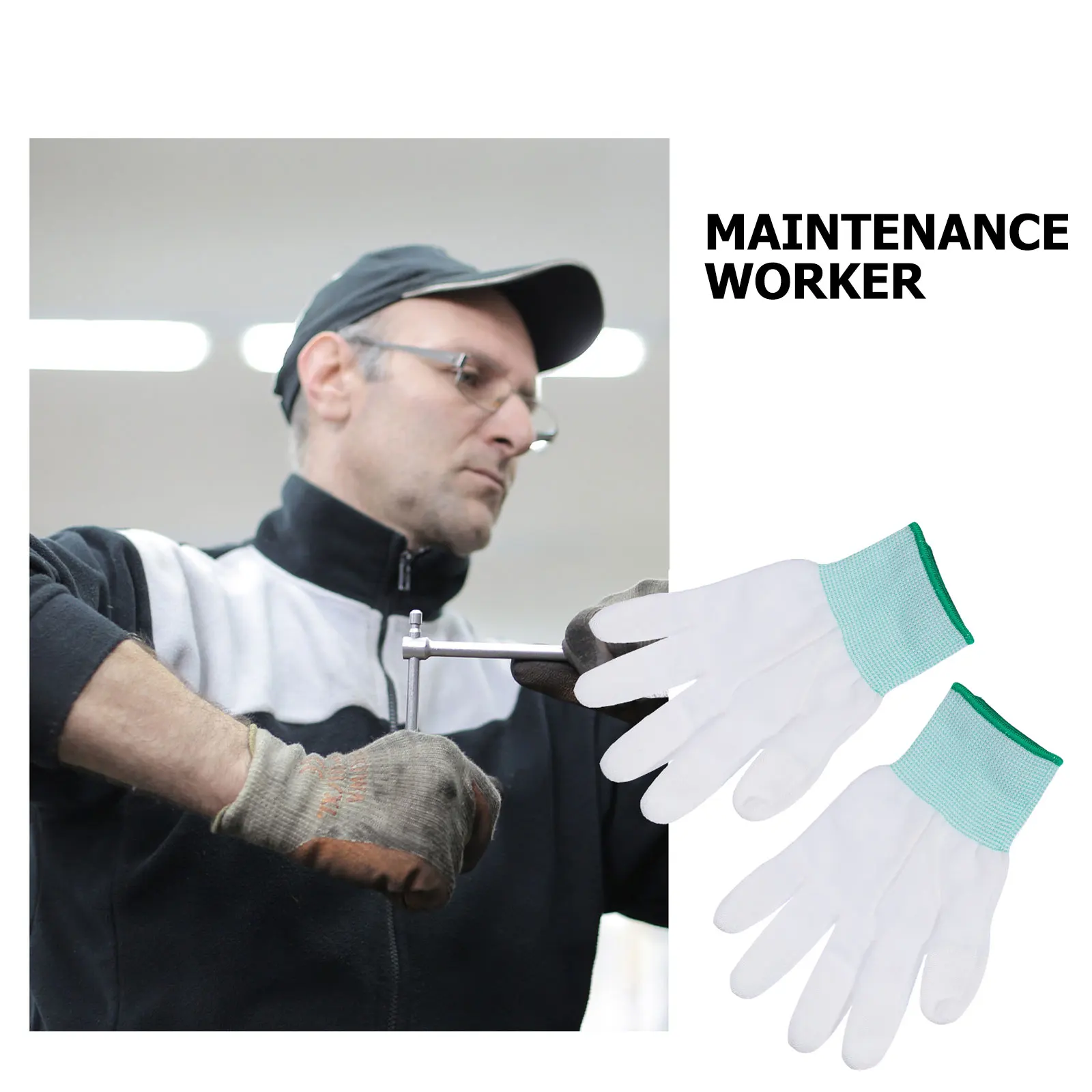 

Wear Resistant Nylon Gardening Gloves Comfortable Protective Work Gloves Breathable Labor Mittens