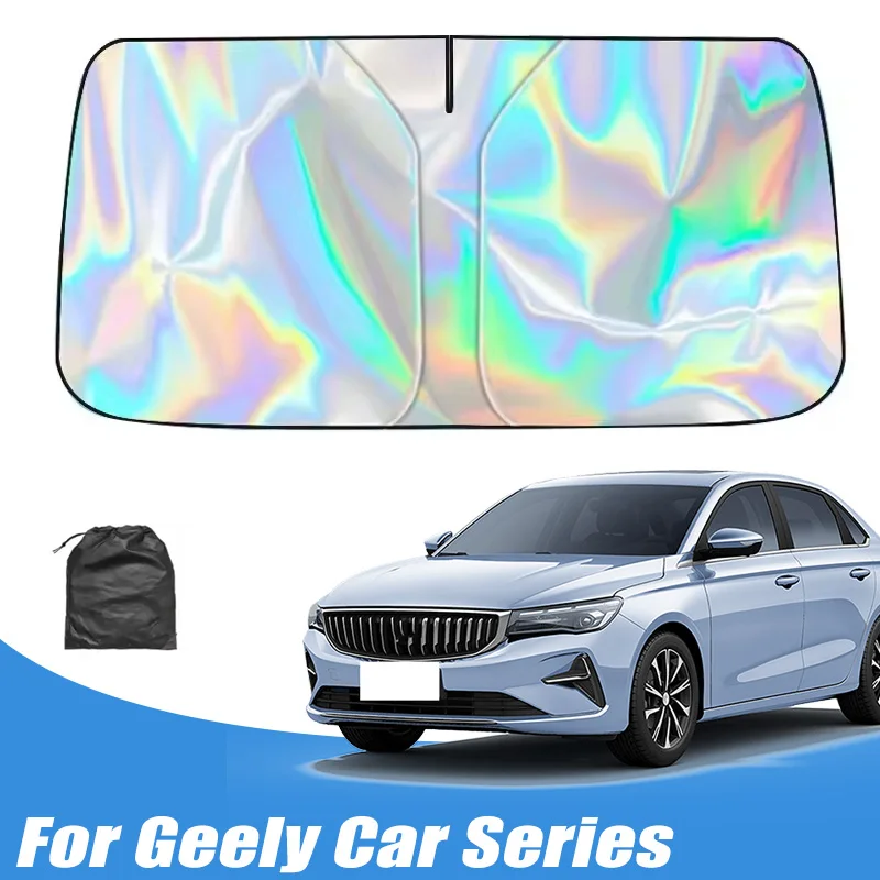 

For Geely Coolray Atlas Emgrand Okavango Tugella Azkarra Boyue Car Sun Visor Windshield Sunshade Heat Insulation Auto