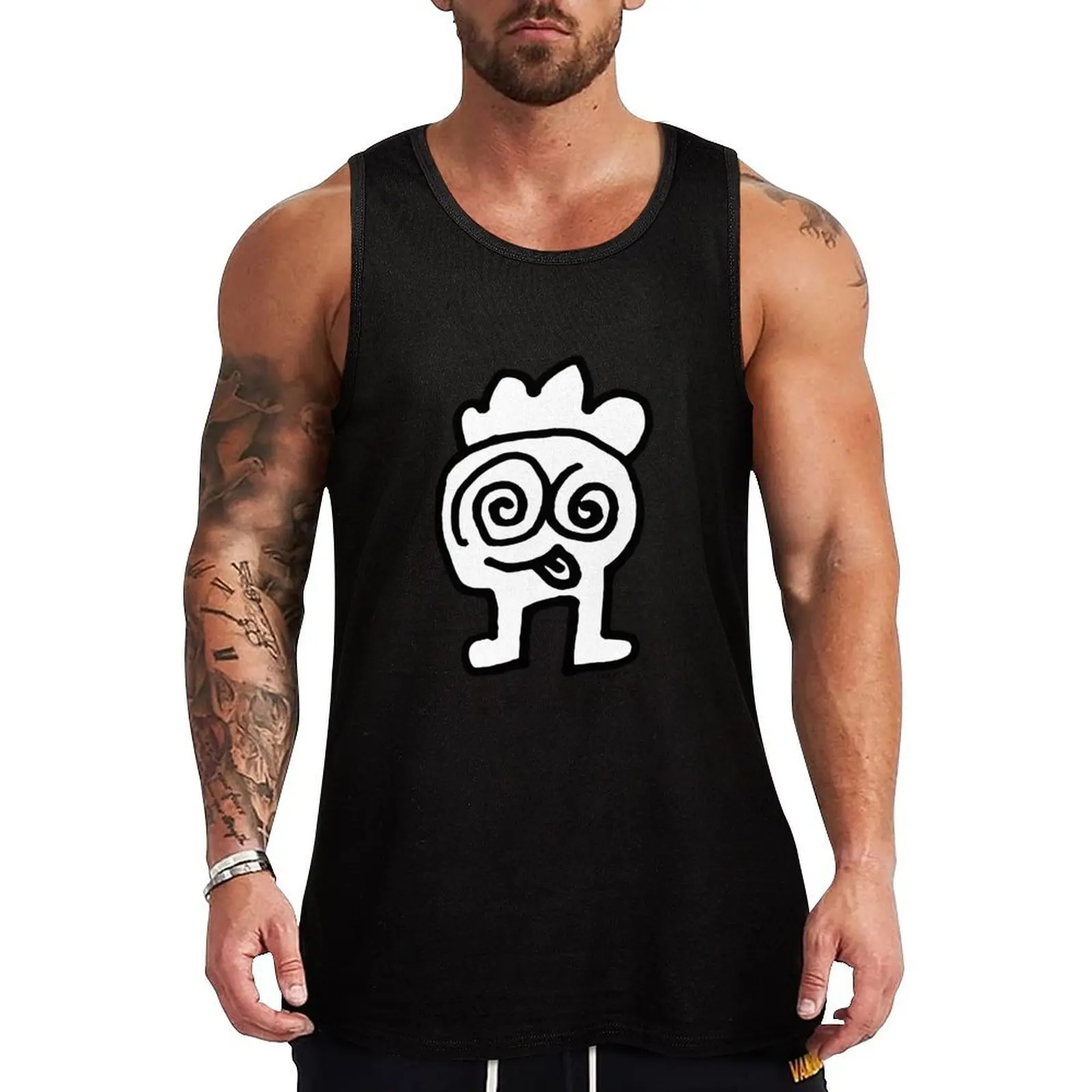 

Loopy Eyes Tank Top men gym sleeveless Men's t-shirts Men's clothing brands vest for men