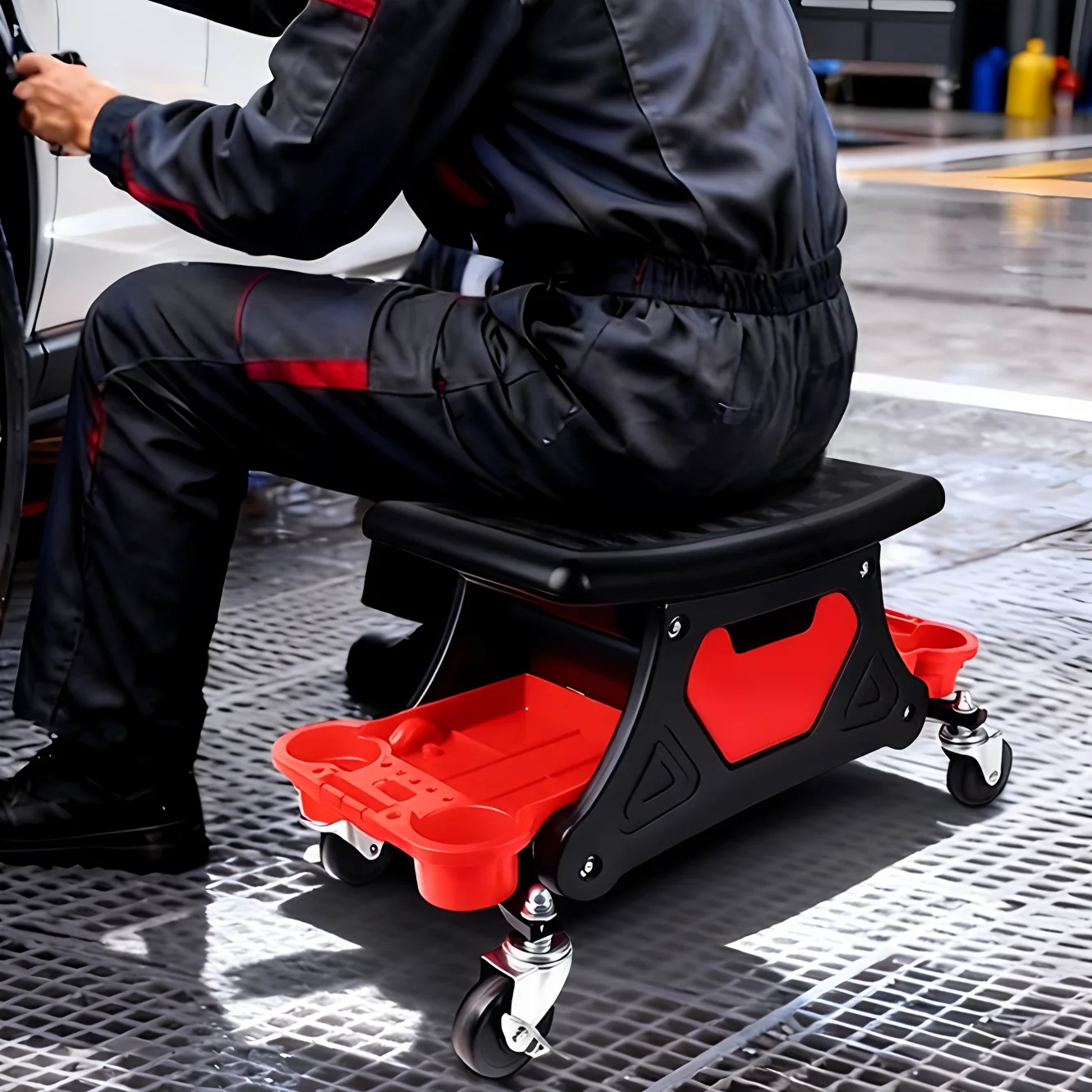 Car Wash, Auto Detailing, Polishing Stool, Film Installation, Work Storage, Auto Repair, Car Maintenance, Portable Stool Set