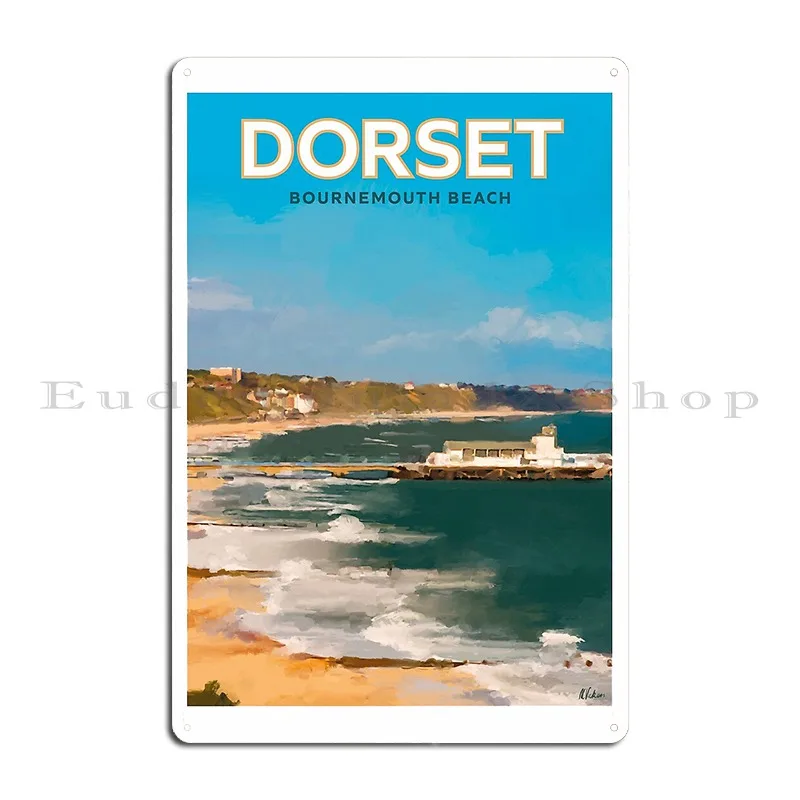 Dorset Bournemouth Beach Markvickers41 Metal Sign Pub Mural Funny Pub Plates Custom Wall Decor Tin Sign Poster