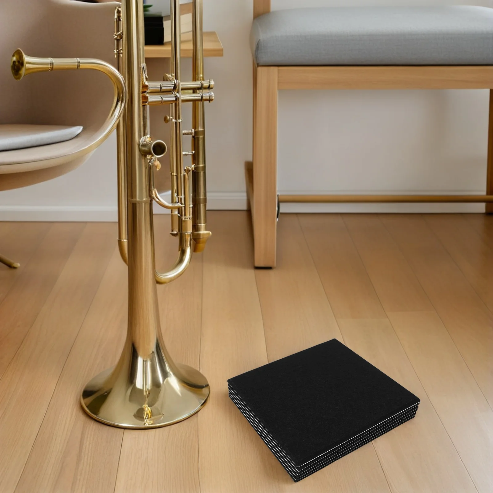 72 個の防音パネル自己粘着音響ボードノイズキャンセリングポリエステル繊維タイルオフィススタジオ会議室用