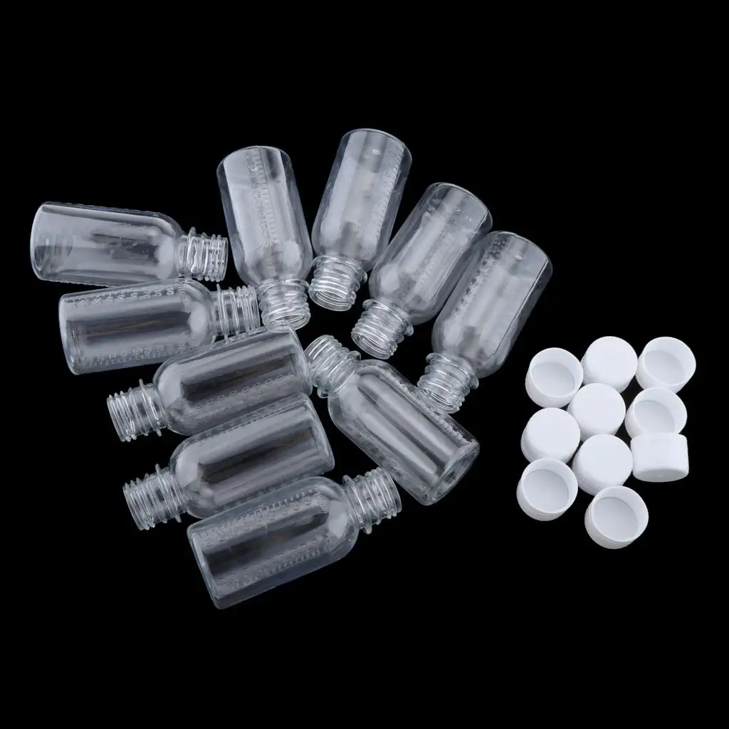 10pcs Empty Cosmetic Container Plastic Liquid Bottle Vial for Travel 100/150ml