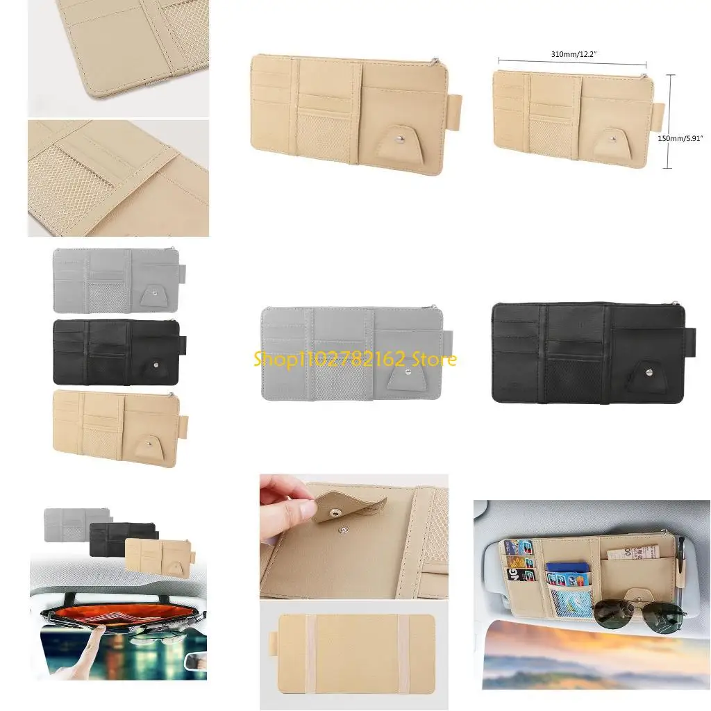 

547B SUV Glasses Holder Storage Box Sunglasses Sun Visor Auto Storage C