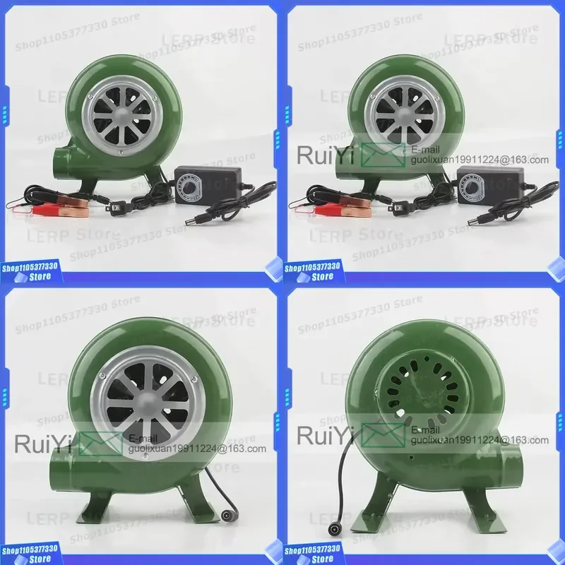 80W DC12V Blower Fan for Small Corn Cake Stove BBQ Wood Burning Heater Cooling Governor Household High Quality Air Pump DC12V
