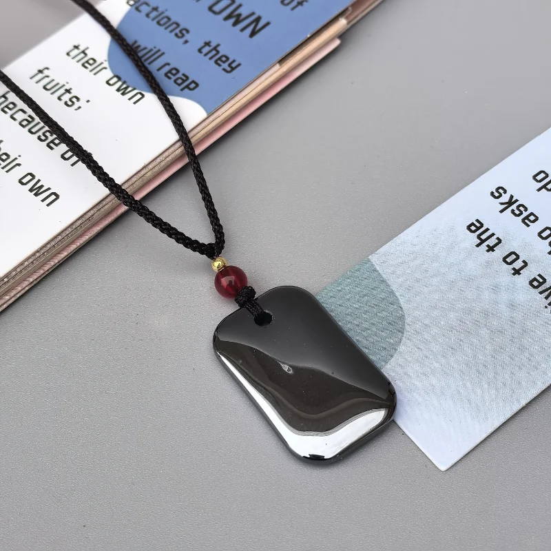 

Natural Terahertz, Stylish Simple Men's and Women's Necklace Pendant