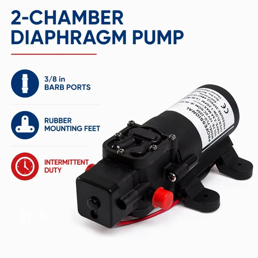 Brand New 12V 3.8LPM 35PSI Portable Mini Electric Diaphragm Pump Garden Irrigation Agricultural Power Spray Pump