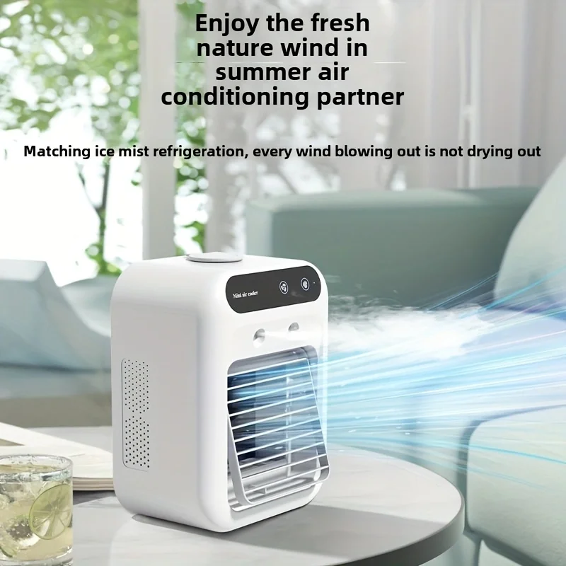 

1pc USB Evaporative Air Cooler Cool Fan for Personal Use, Energy Efficient Cooling Solution for Home, Office, and Outdoor