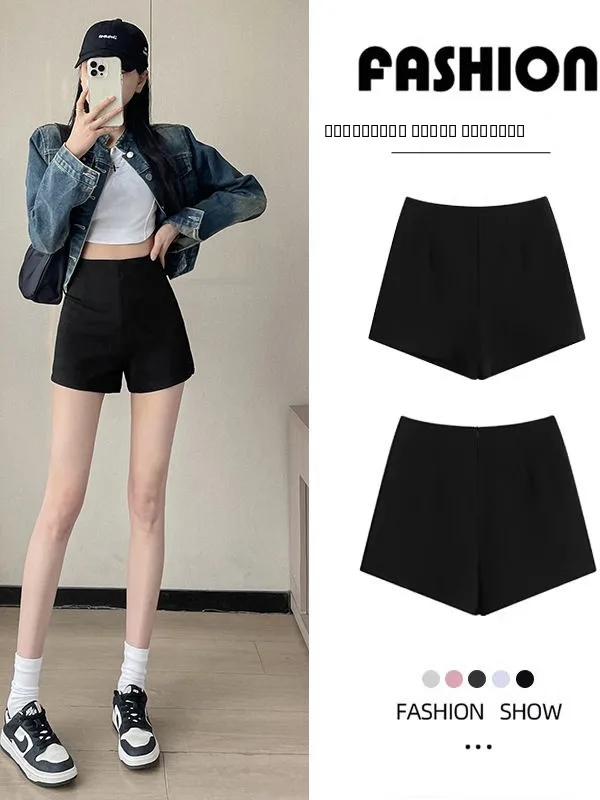 Bla ハイウエスト カジュアル オーツ レディース 秋冬 スリミング ベースレイヤー ブーツパンツ セクシー ホットパンツ ストレートレッグ ケットディテール