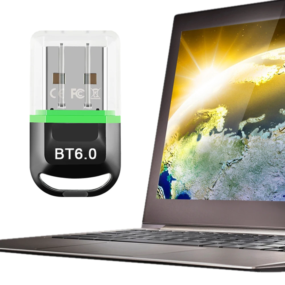 

BT6.0 Беспроводной ПК-ключ Многоцелевой музыкальный аудиоприемник USB-передатчик без драйверов для наушников Динамик Windows 8,1/10/11