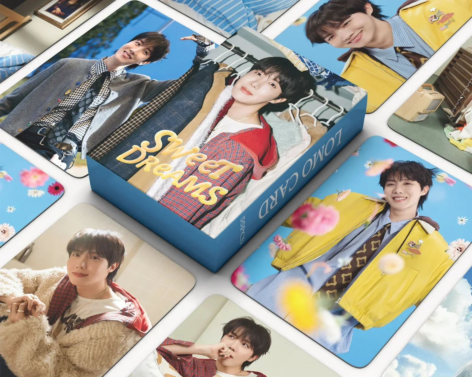 Kpop 55pcs J أغاني جديدة أحلام حلوة HD صور بطاقات الأمل على المسرح بطاقات لومو مناسبة لهدايا الأولاد والبنات #3