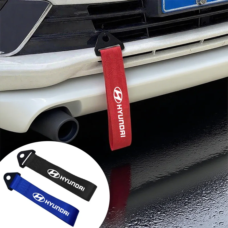 

Nylon Car Tow Strap Towing Bars Trailer Ropes Hook Accessories For Hyundai Logo Elantra Kona i10 i20 i30 ix25 ix35 Tucson N Line