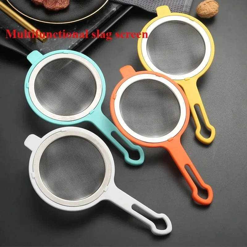 1/2/3 PCS Multifunctional Slag Separator Screen 304 Stainless Steel Ear Filter Slots Household Soybean Juice Slag Separator Scre