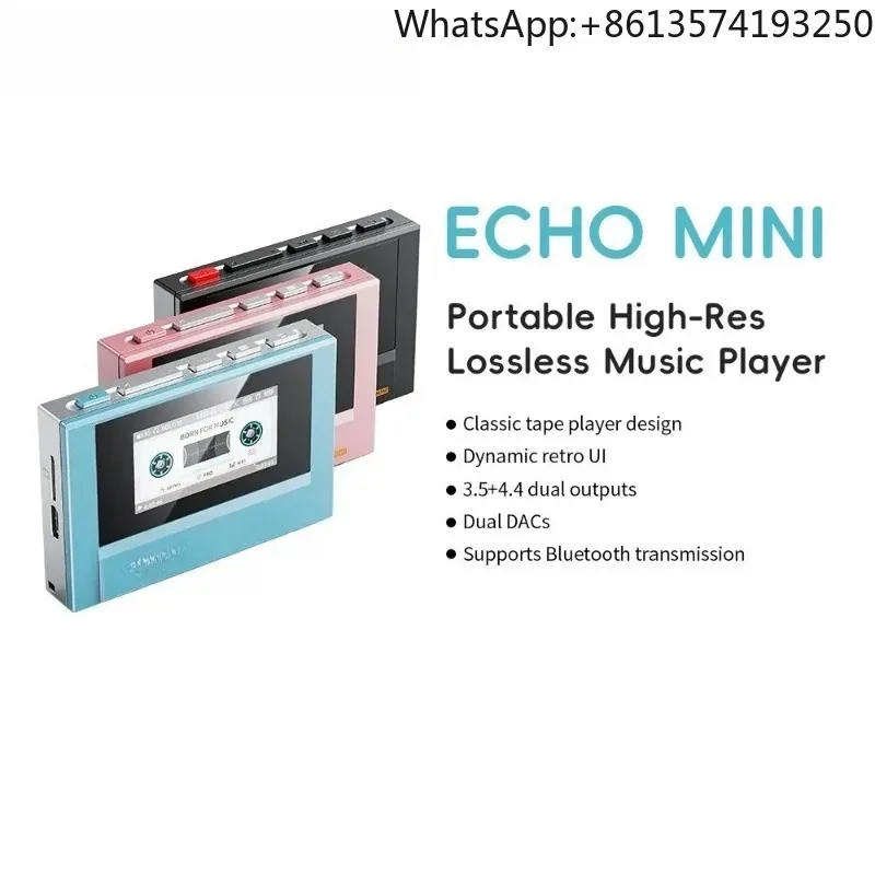 

【Best-selling】SnowSky/FiiO Echo Mini HiFi Bluetooth MP3 Pure Music Player, 15Hours Playback, 3.5mm/4.4mm Headphones Output