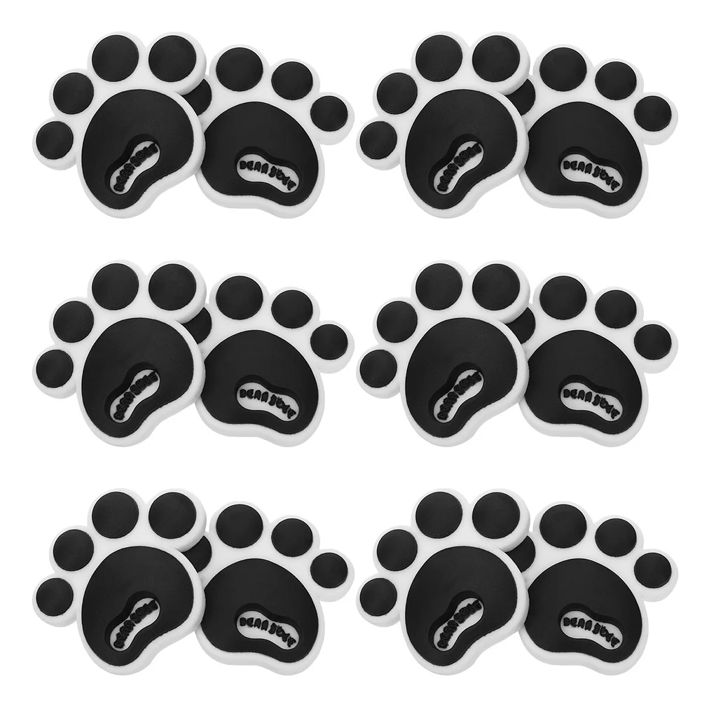 

12Pcs Car Door Anti-Collision Silicone Stickers Cute Paw Design Car Body Protector Anti-Scratch Edge Guards Decorative Trim