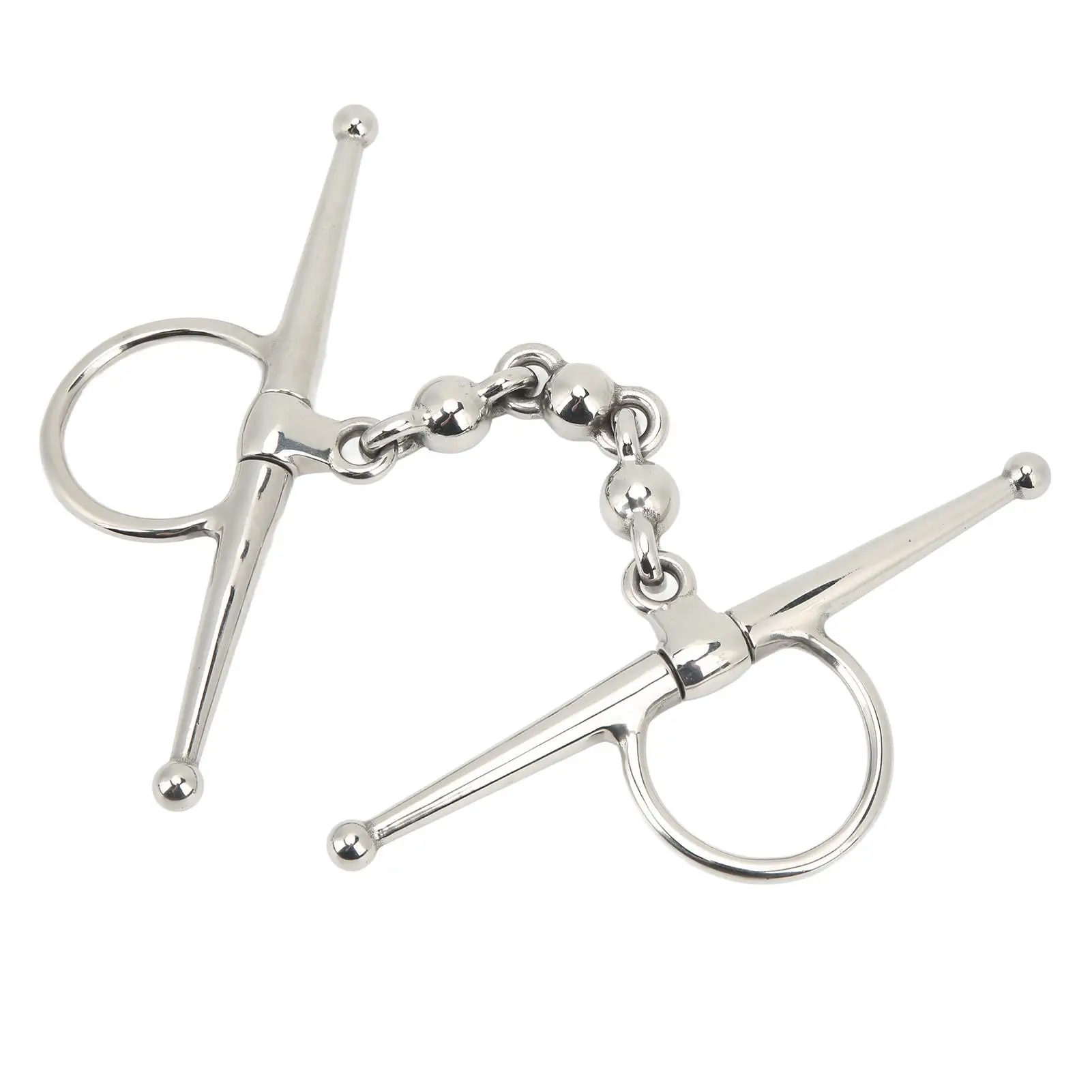 135mm Stainless Steel Horse Riding Bit - Easy Control with Ball Chain | Durable Fine Workmanship for barn Use