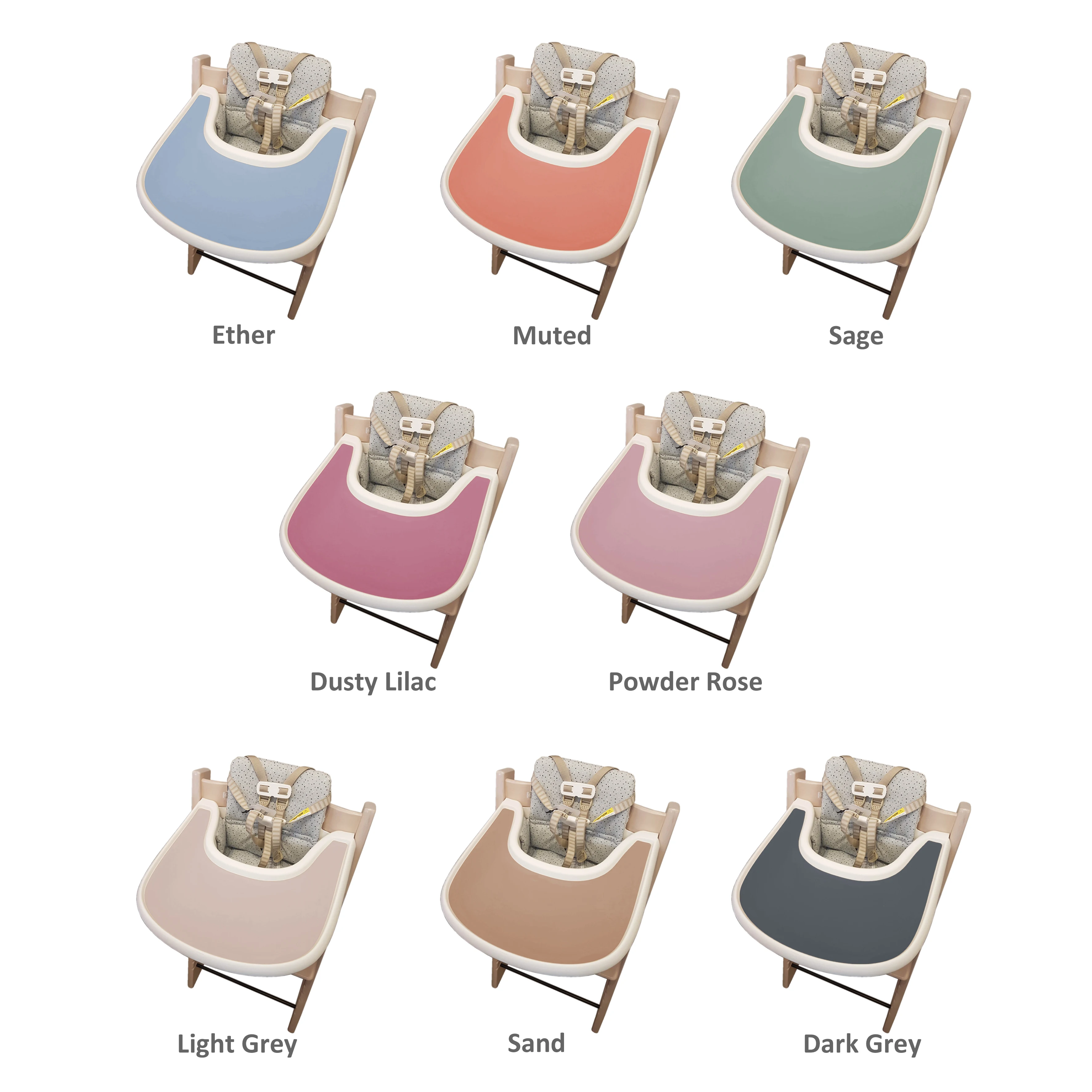 Trip Trap Highchair Placemat Washable Silicone Placemat for Kids Dining