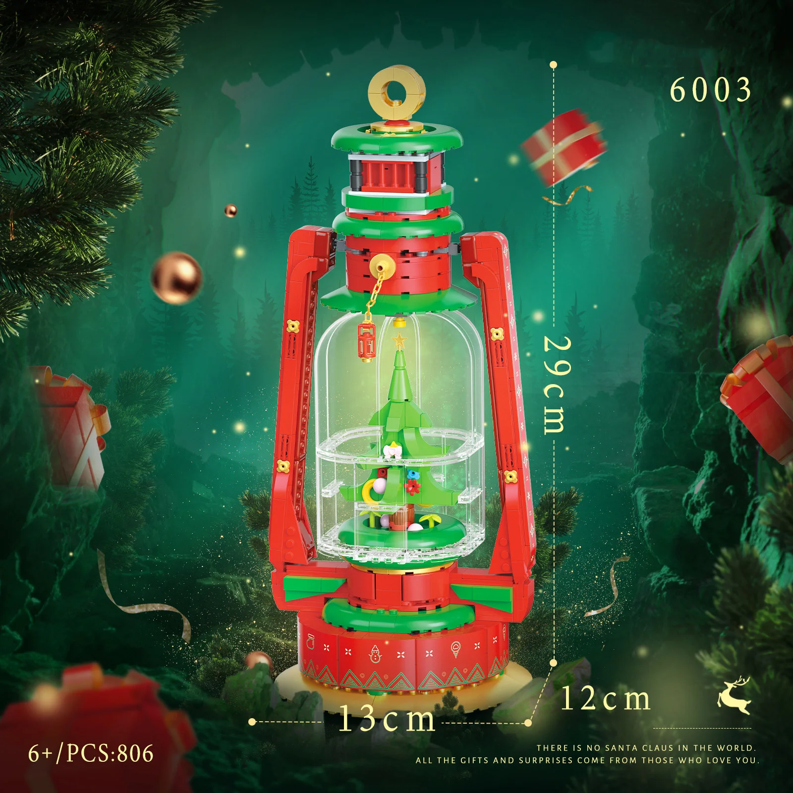 Creative Classic Retro Camping โคมไฟน้ํามันก๊าด Mini Block รุ่นอาคารอิฐของเล่นเพื่อการศึกษาสําหรับคริสต์มาสของขวัญ