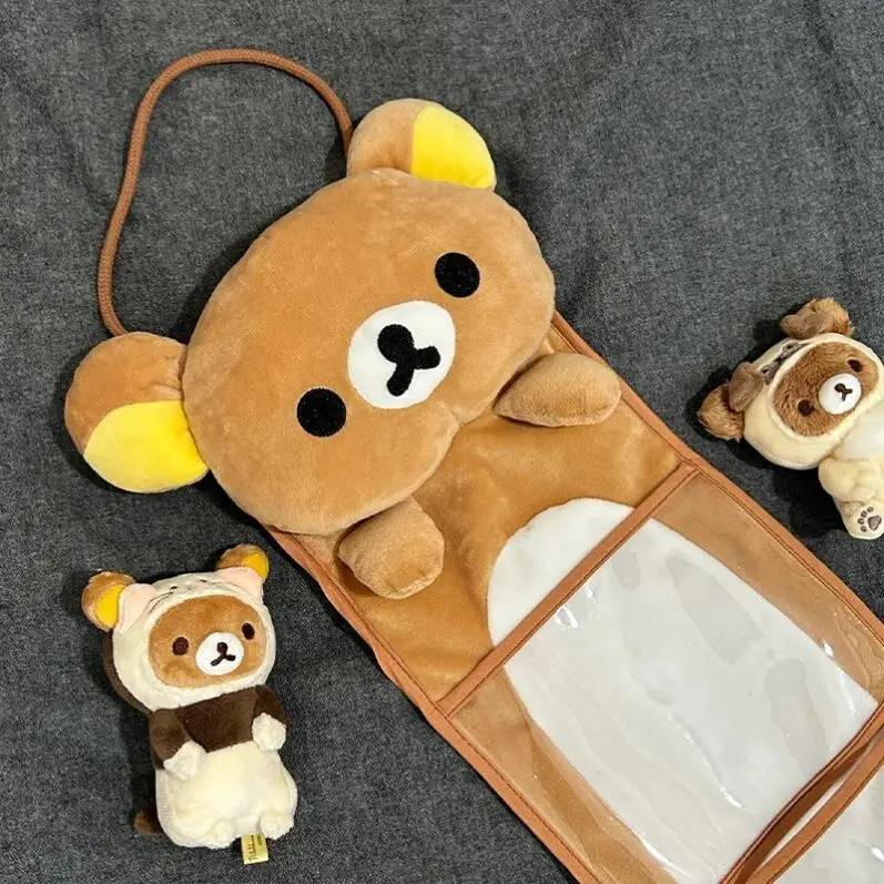 Cute Rilakkuma Japanese Cartoon Wall Hanging Storage Bag Dorm Bedside Sundry Organizer Door Back Hanging Pouch Multifunctional - view 5