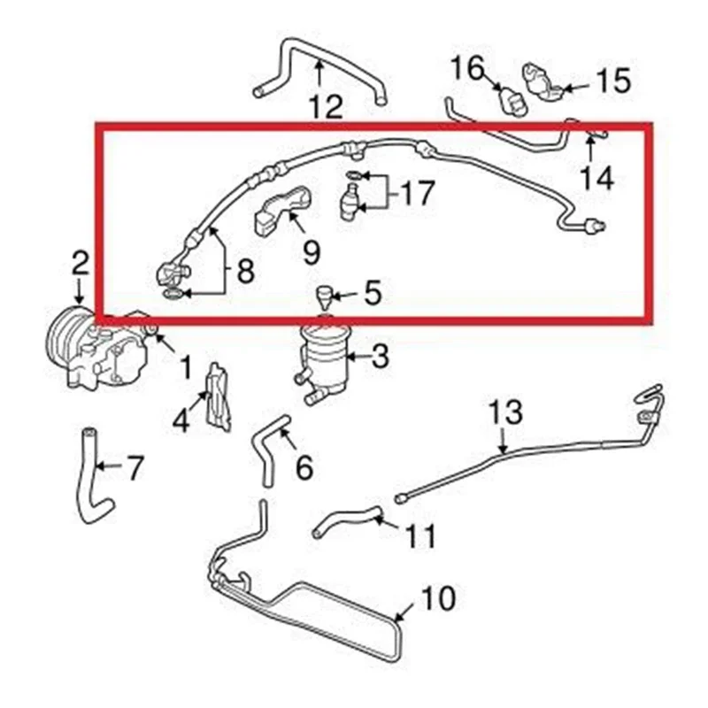 B-M Auto Parts Power Steering High Pressure Hose PIPE For Honda Accord Petrol 2.4 Asura TSX 2.0 53713-SEF-G02