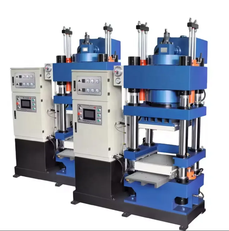 Four-column hydraulic hot press for brake pad forming and automotive parts compression molding