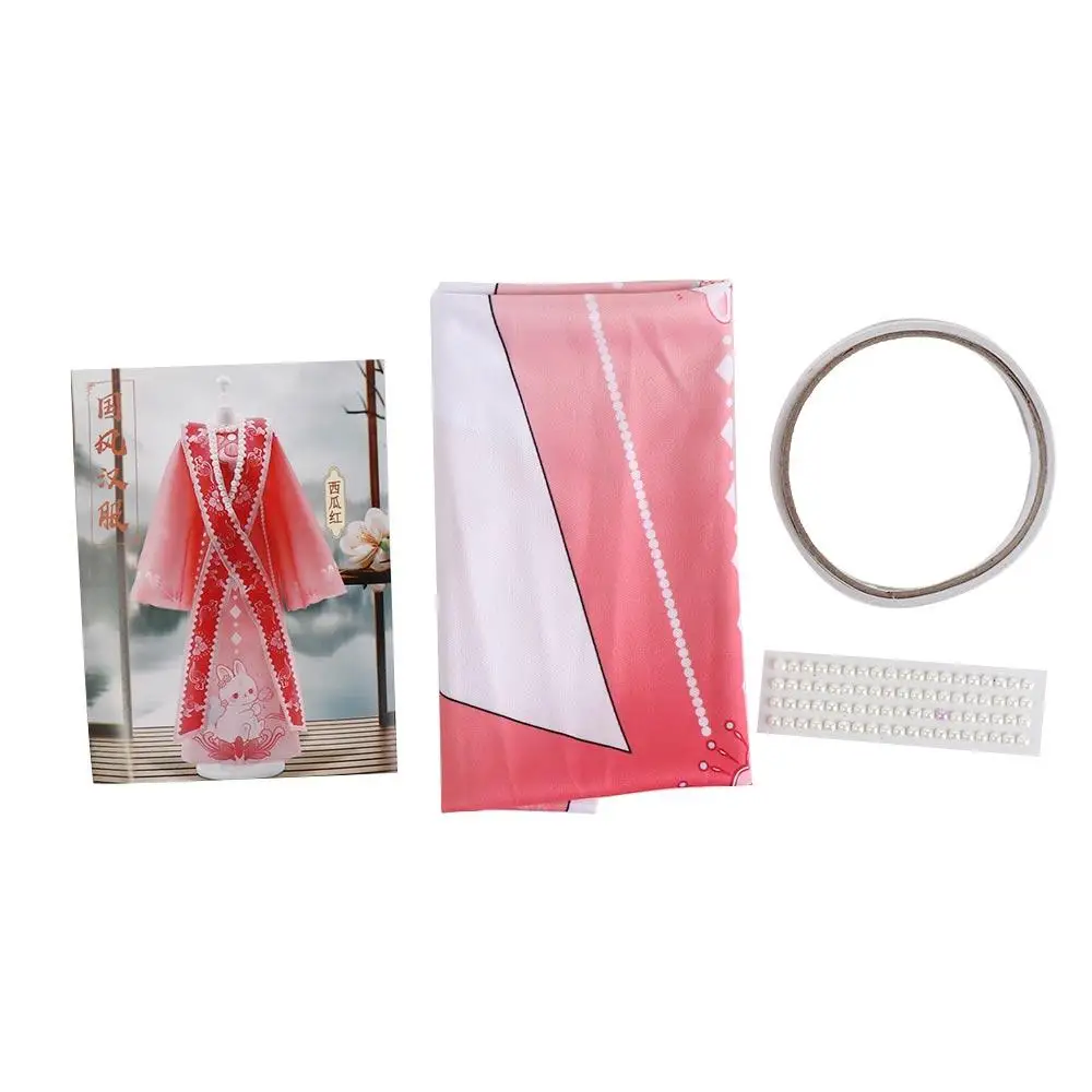 Dress DIY Hanfu Clothes Toys Skirt Wear Doll's Hanfu Clothes DIY Kit Handmade Handcrafts Doll Clothing Design Kids Girl