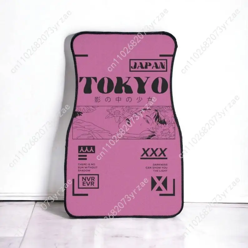 

Tokyo Girl 4pcs Universal Car Floor Mats All-Season Fashionable Auto Interio Absorbent Non-Slip Washable Car Floor Mats