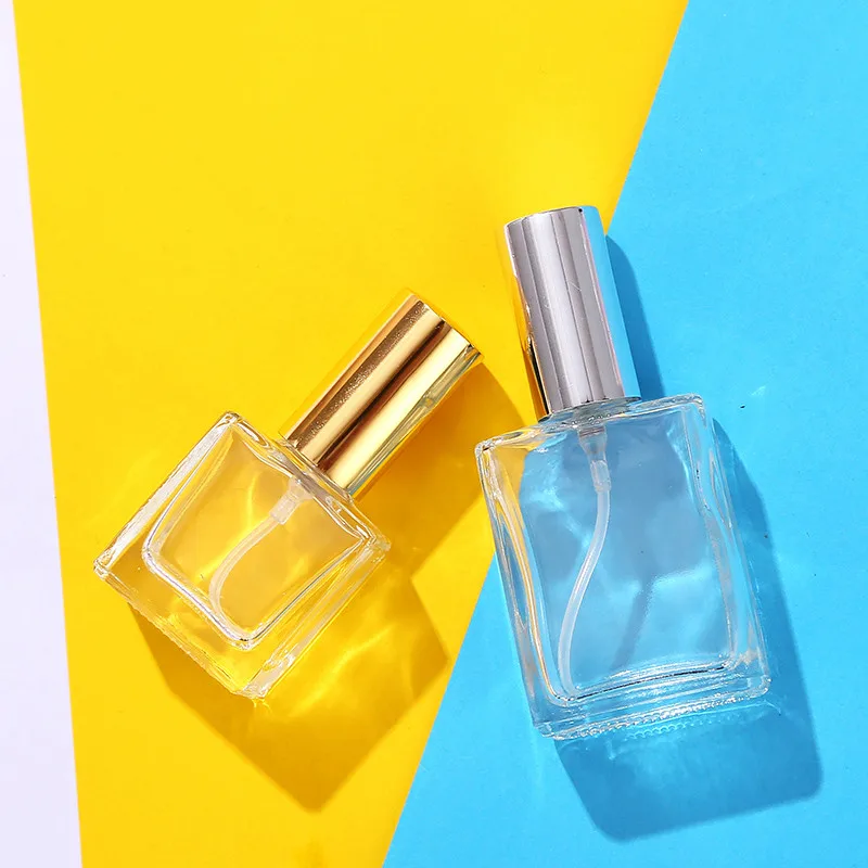 

10/15//30/50/100MLGlass Perfume Bottle Atomizer Empty Spray Bottle Fine Mist Spray Bottle Square Empty Cosmetic Containers