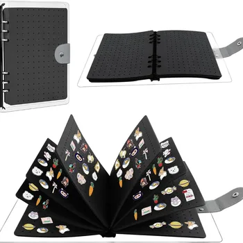 LivExamen de stockage d'épingles en feutre portable, présentoir à épingles, support de livre, broches compactes soignées, collection d'épingles