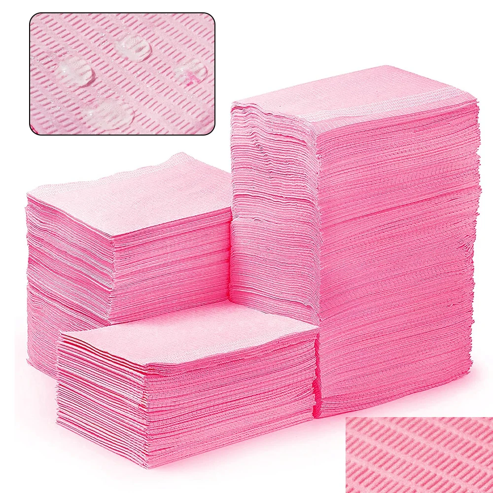 

250/125/15pcs Pink Tattoo Cleaning Wipes Disposable Tattoo Clean Pad Covers Dental Piercing Waterproof Bibs Tattoo Accessories