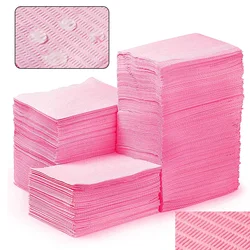 250/125/15pcs Pink Tattoo Cleaning Wipes Disposable Tattoo Clean Pad Covers Dental Piercing Waterproof Bibs Tattoo Accessories