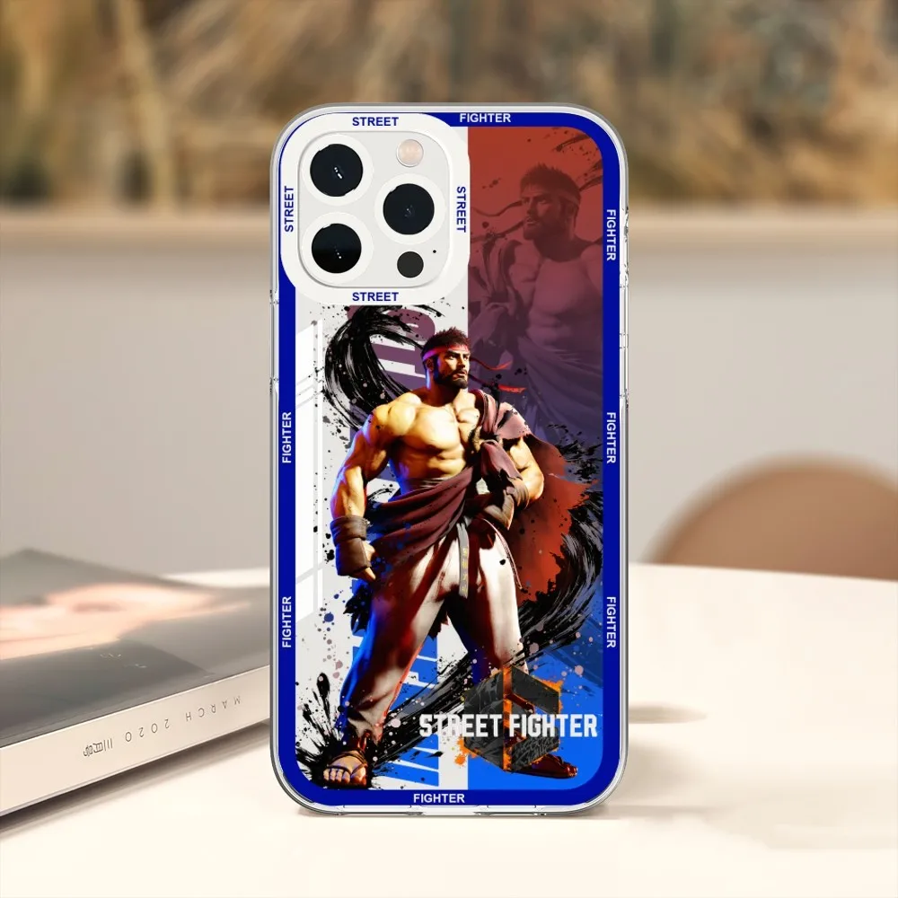 Game Streets F-Fighter 6 Phone Case For iPhone 11 12 Mini 13 14 15 Pro Max Transparent Shell