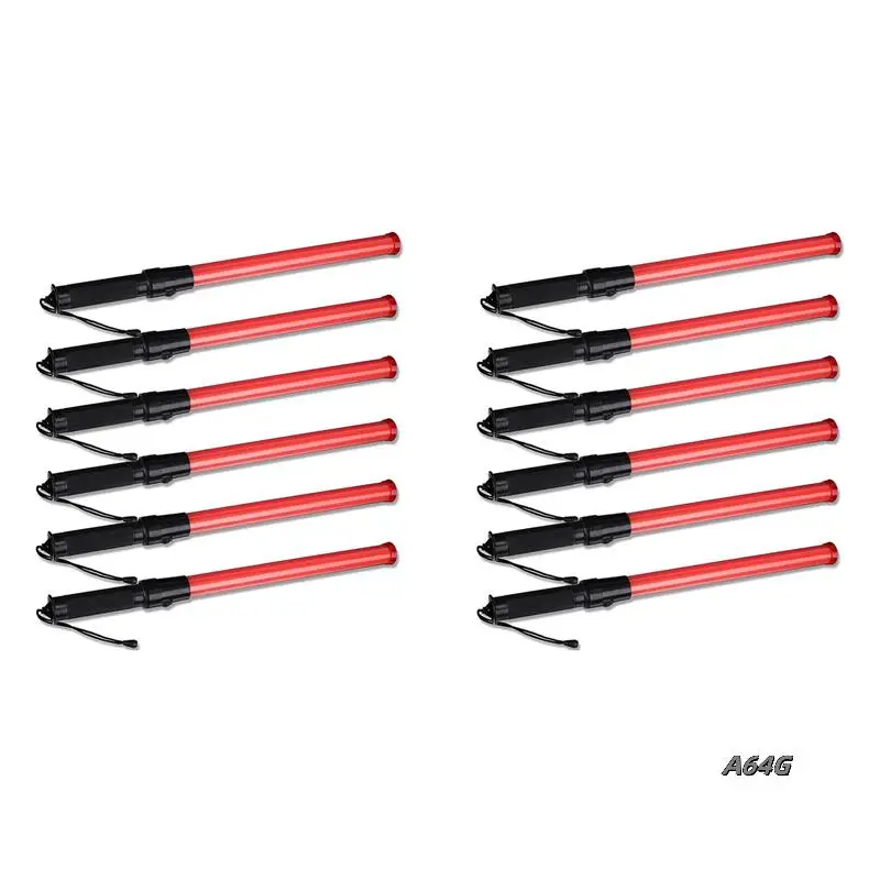 

12 шт., 41 см, сигнальная дорожная палочка, безопасная дорожная палочка, светодиодная дорожная палочка с подсветкой и 2 мигающими узорами