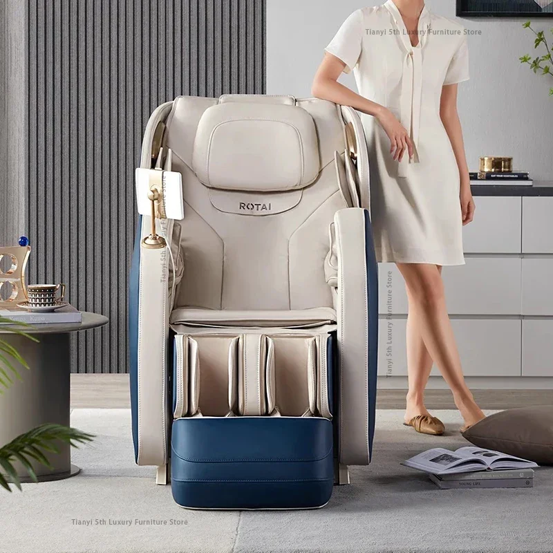 Sillón de Masaje Multifuncional Ergonómico Eléctrico de Lujo para Relajación, Mueble de Salón para Masaje Corporal Completo, Silla de Masaje FYTB