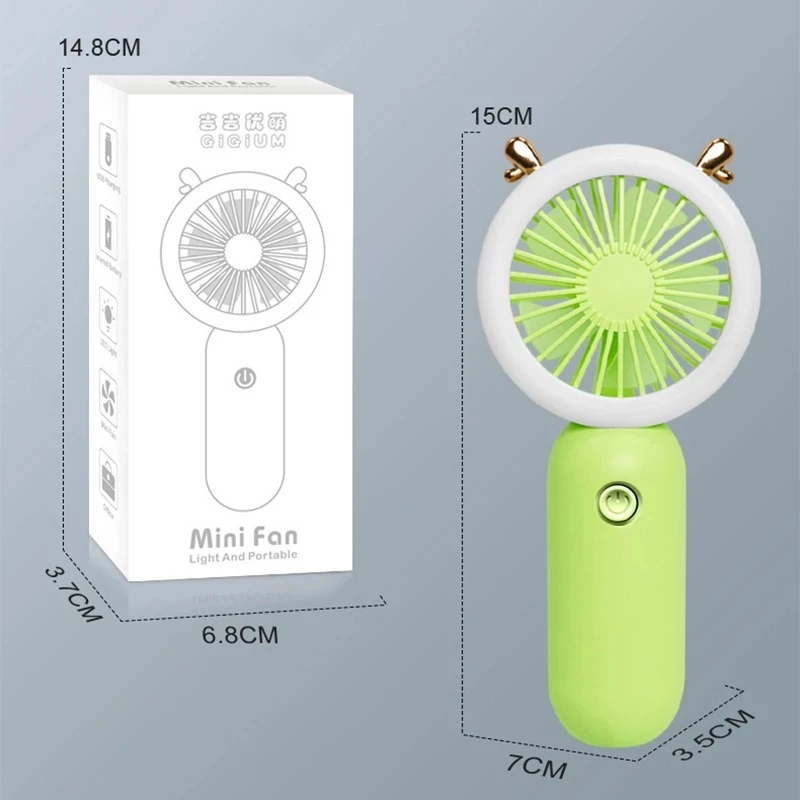 

Portable Fan Usb Rechargeable Mini Fan Traveling And Shopping Hand Fan Strong Wind Pocket Air Cooler