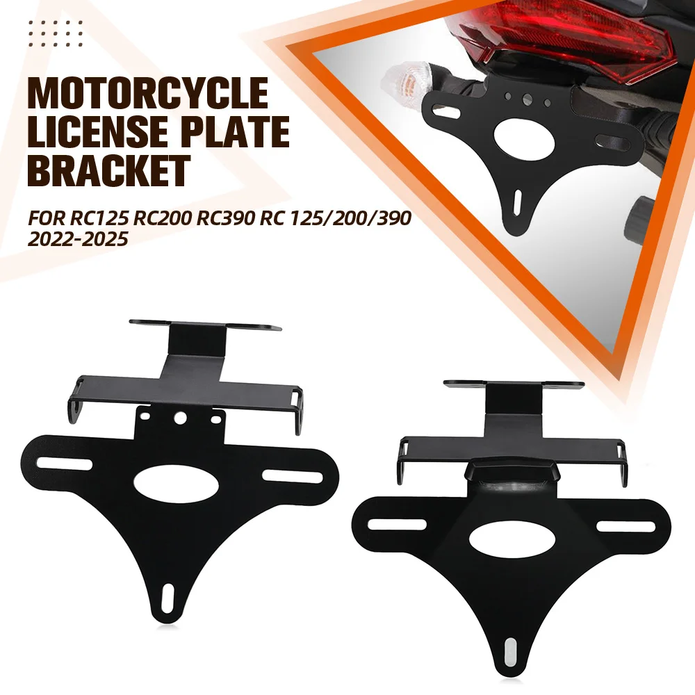 

Motorcycle License Plate Holder Tail Light Bracket Tidy Fender Eliminator For RC125 RC200 RC390 RC 125/200/390 2022 - 2024 2025