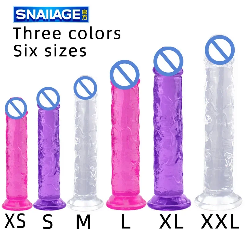 Big size Realistic Dildo With Suction Cup Huge Jelly Dildos Sex Toys for Woman Men Fake Dick Big Penis Anal Butt Plug Erotic