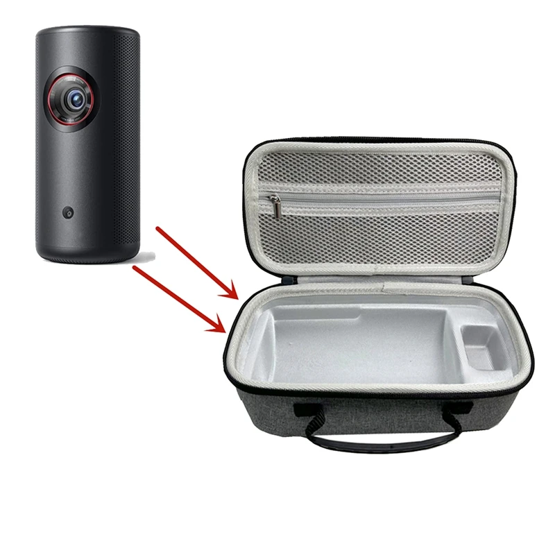 Hard EVA Travel Storage Case Projector Portable Bags For The Freestyle / Anker Nebula Capsule 3 Laser-1080P