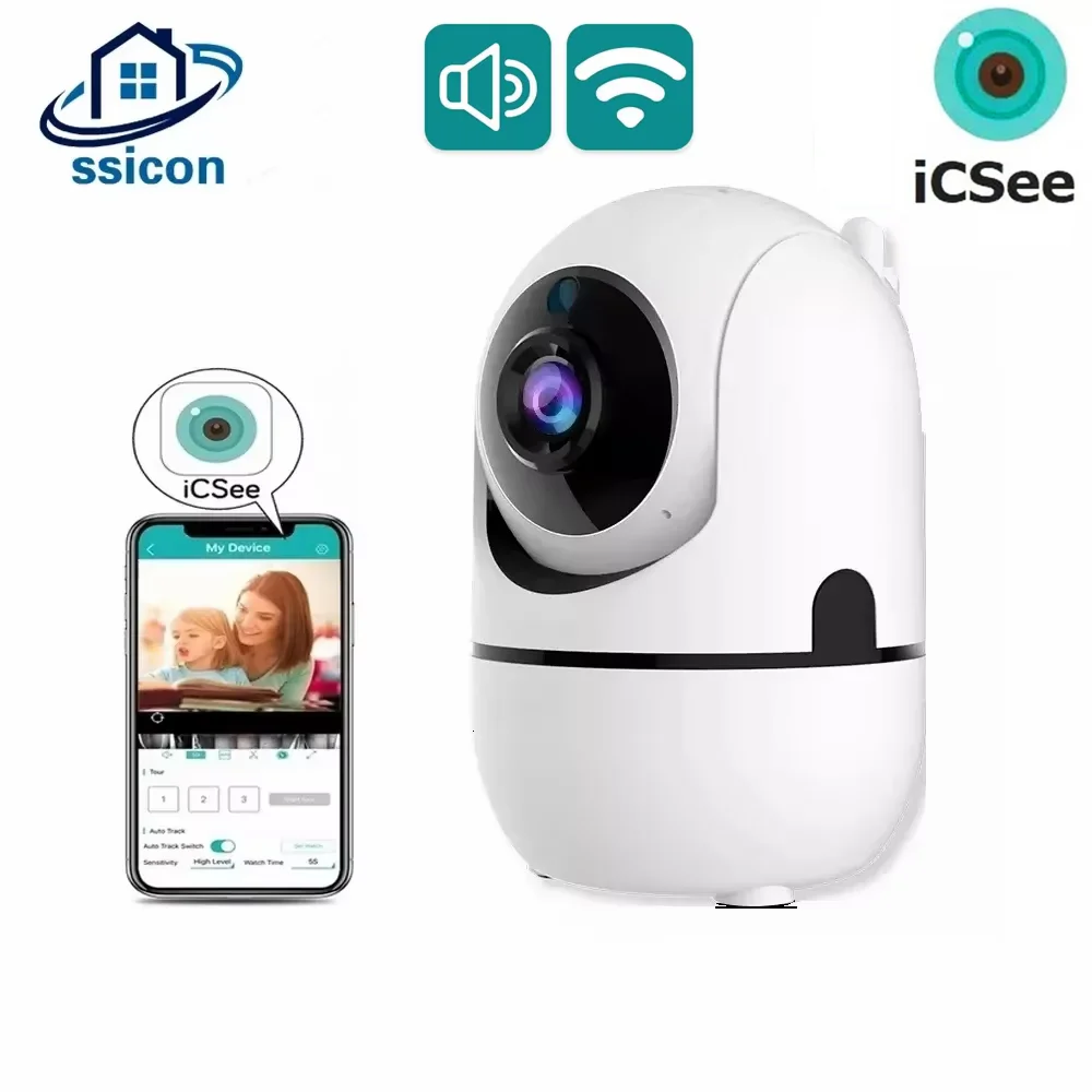 

Mini Indoor Wireless 2MP ICSee WiFi IP Camera Home Security CCTV Surveillance Camera With Auto Tracking