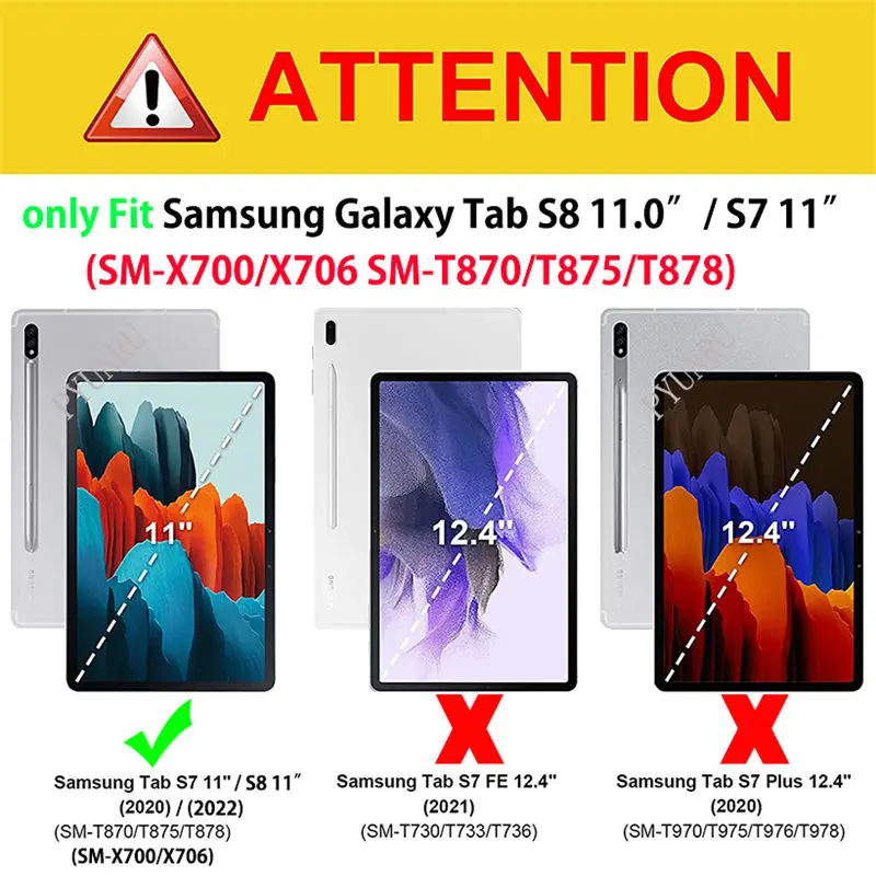 For Samsung Galaxy Tab S8 S7 11.0 inch 5G Case Kids Soft Bubble Stand Cover SM-X700 SM-X706 SM-T870 SM-T875 Funda Coque