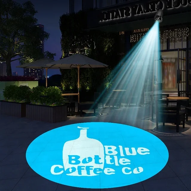 80w outdoor   laser   led HD advertising  dynamic rotate welcome light logo lamp gobo  projector