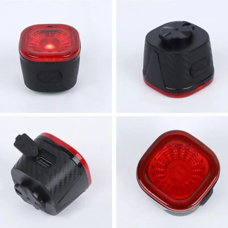 OFFBONDAGE Smart Bicycle Brake Light IPx6 Taillight Type-C Bike Tail Rear Light Auto Stop LED Riding Warning Cycling Light